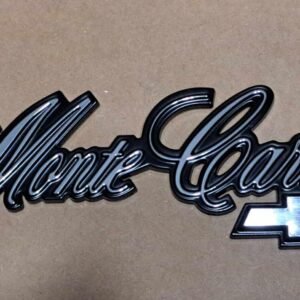 1978-1980 "Monte Carlo" Trunk Lid Script Emblem with Bowtie