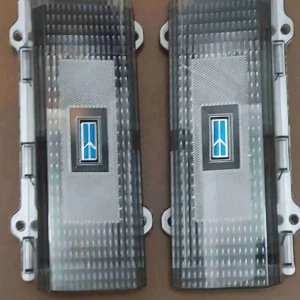 1983-1988 Cutlass Custom Clear Tail Lights with Custom Blue Center Rocket Emblem