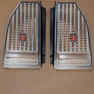 1987-1988 Monte Carlo Tail Lamp Lens Clear Set with Emblems